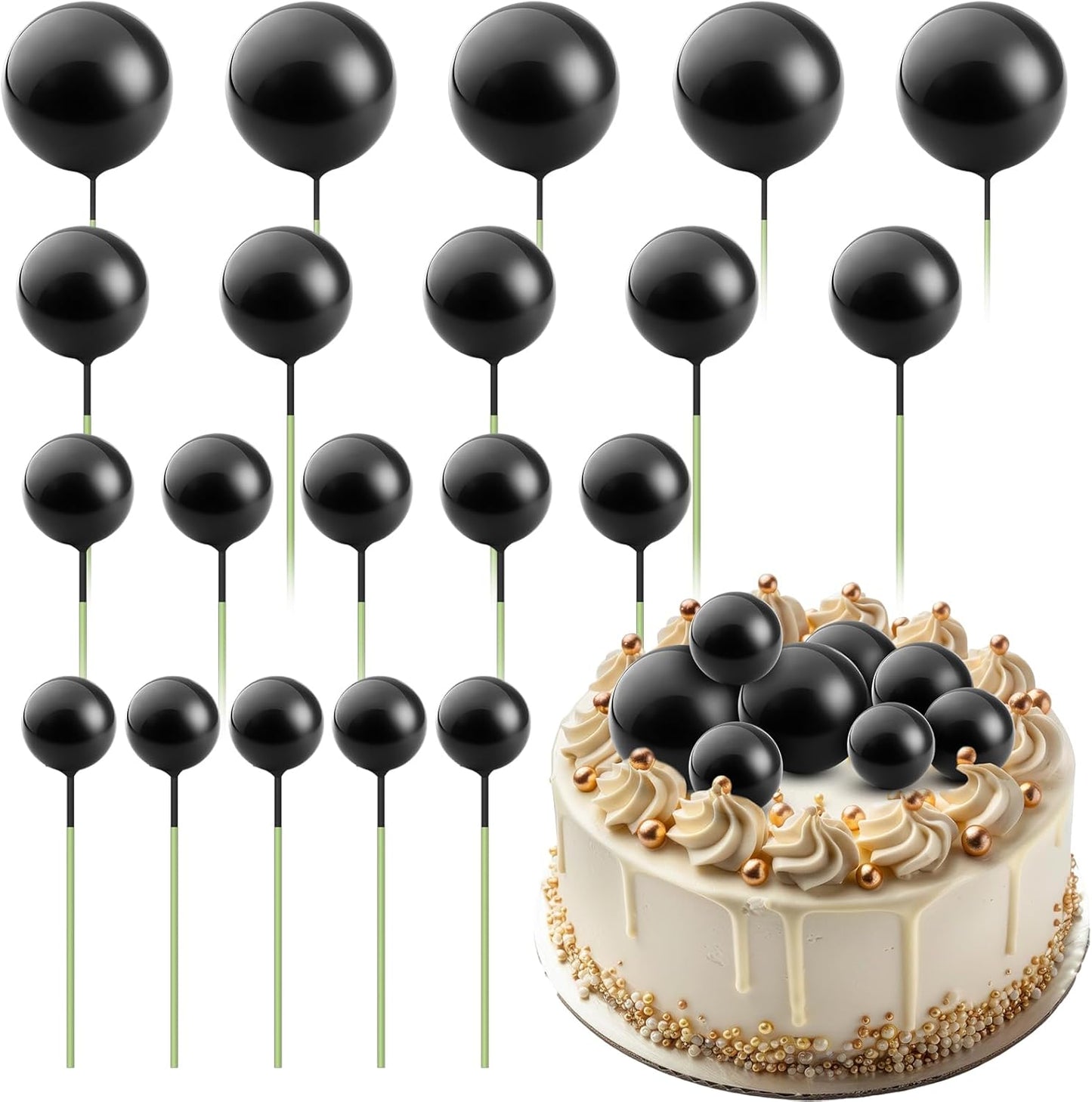 20-Pcs-Black-Balls-Cake-Topper-4-2694