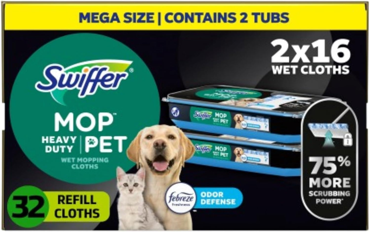 Swiffer-Heavy-Duty-Mop-Wet-Multi-Surface-Cloth-Refills-for-Floor-Mopping-and-Cleaning,-Pet-with-1489