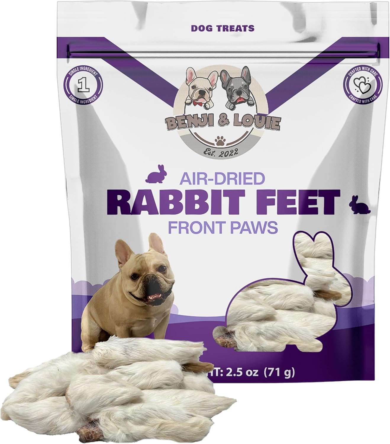 Benji-&-Louie-Air-Dried-Rabbit-Feet---Whole-Rabbit-Front-with-1141