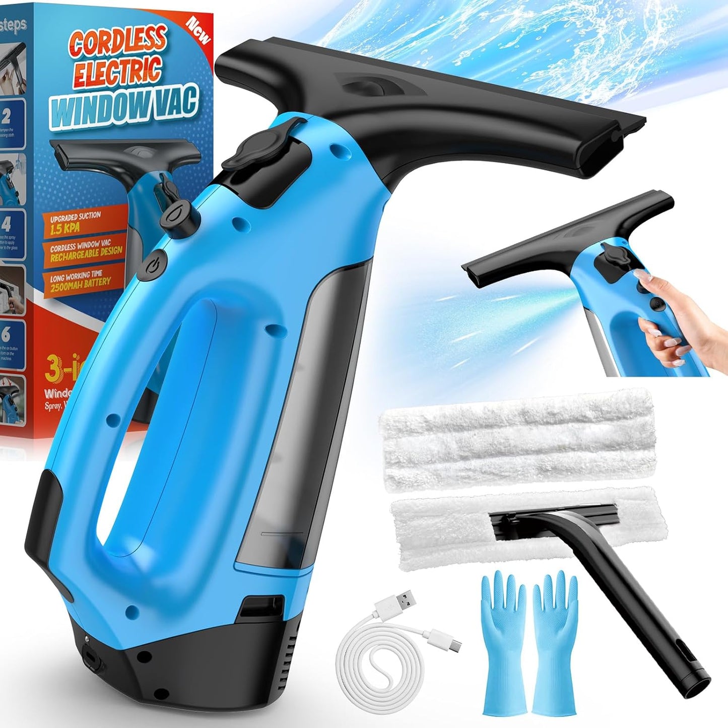 3-in-1-Rechargeable-Window-Vacuum-Squeegee-Cordless-with-10-inch-Blade,-1719