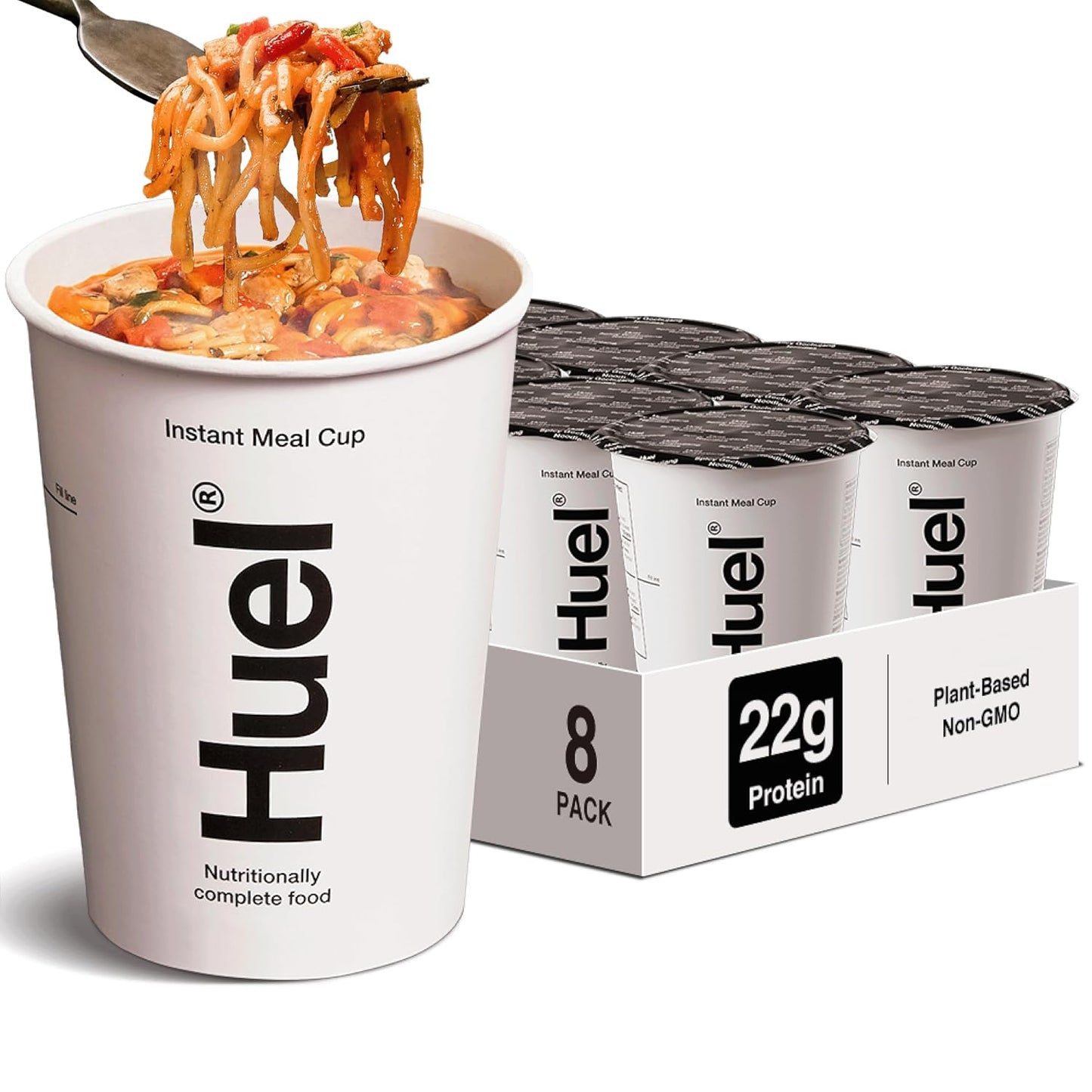 Huel-Tazas-calientes-y-saladas,-Gochujang-picante,-0.88-oz-de--proteína-430