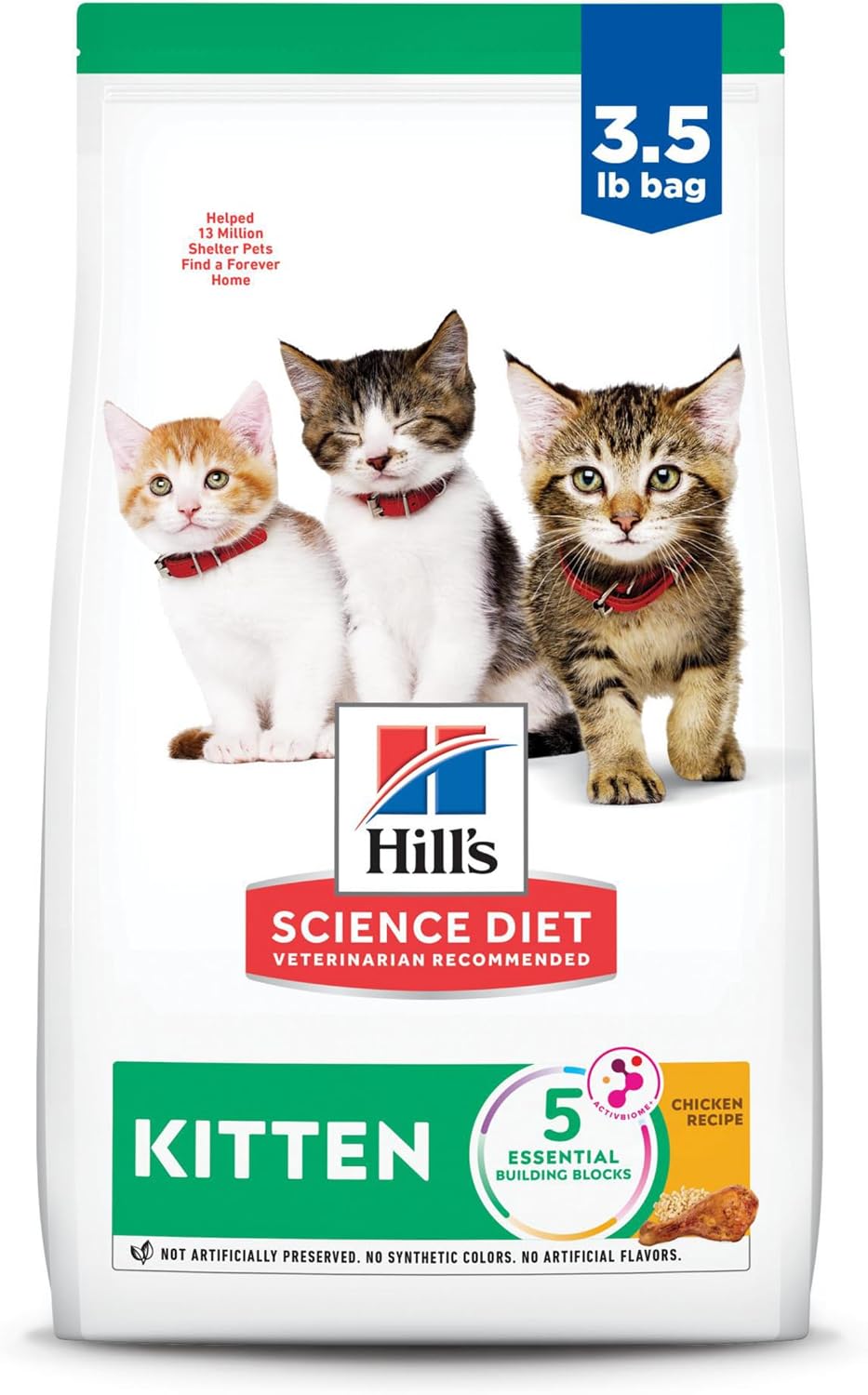 Hill's-Science-Diet-Kitten-Dry-Cat-Food,-Chicken,-3.5-lb.-Bag---1961