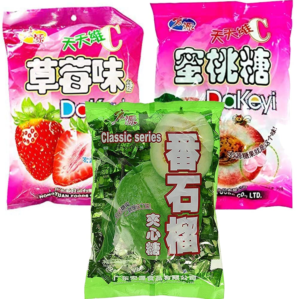 Hong-Yuan-Strawberry,Peach,Guava,Classic-Hard-Candy-------885