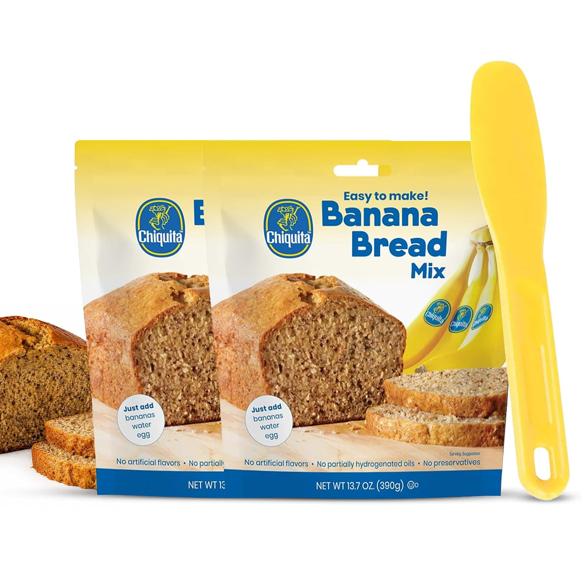 Chiquita-Banana-Bread-Mix,-2-Pack-(13.7oz-each)-w/Spatula-for-544