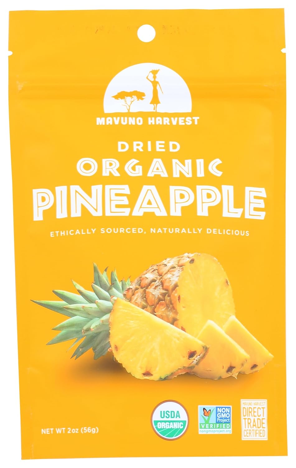 Mavuno-Harvest-Dried-Pineapple,-Organic,-2-Oz----------486