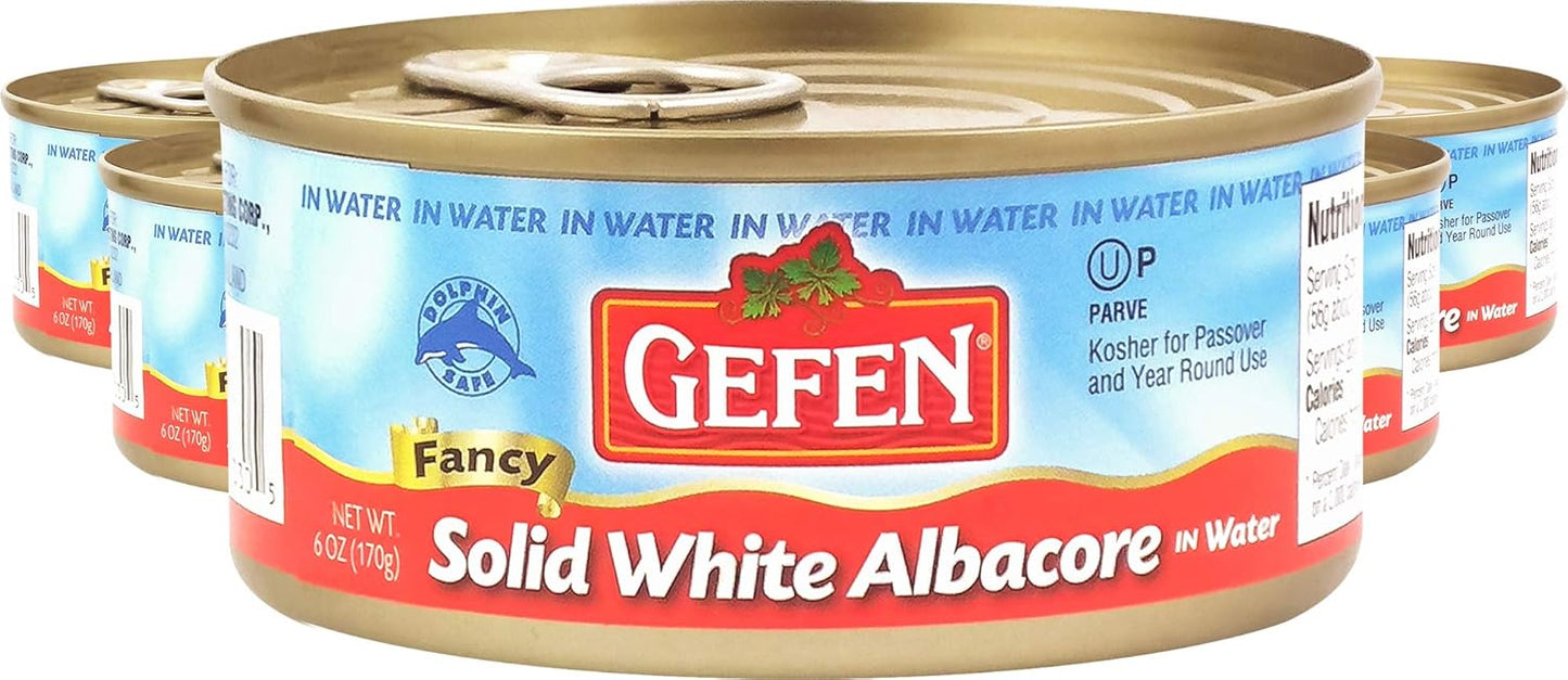 Gefen-Atún-blanco-sólido-en-agua-6oz-(paquete-de-6),-Kosher-para---957