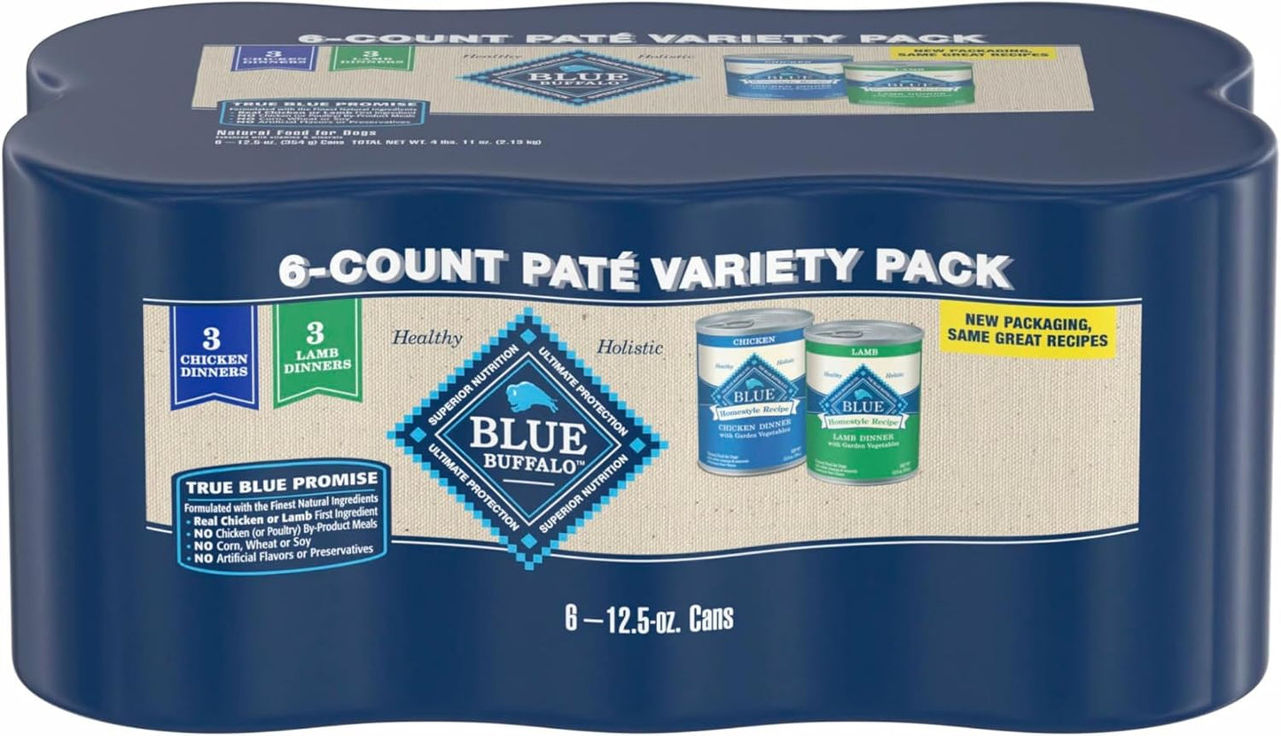 Blue-Buffalo-Homestyle-Recipe-Chicken-and-Lamb-Wet-Dog-Food-for-Adult-Dogs,-612