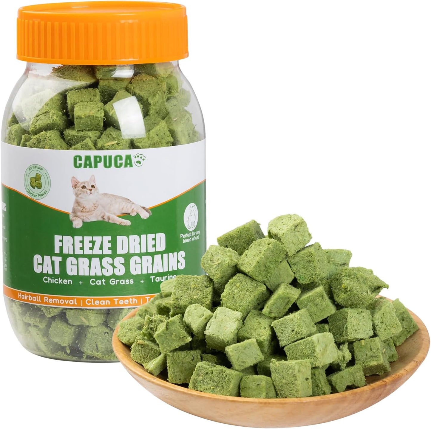 Freeze-Dried-Cat-Grass-Treats---Natural-Dental-Chew-Sticks-for-Cleaning,Hairball-&-Crunchy578