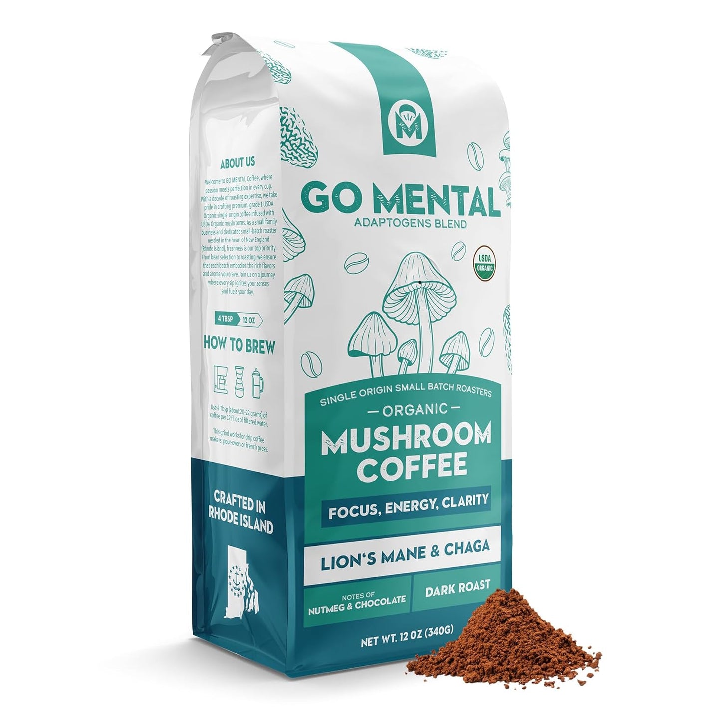 Organic-Lion's-Mane-&-Chaga-Mushroom-Coffee-Ground-Dark-Roast,-Full-Fruiting-Bodies,-1829