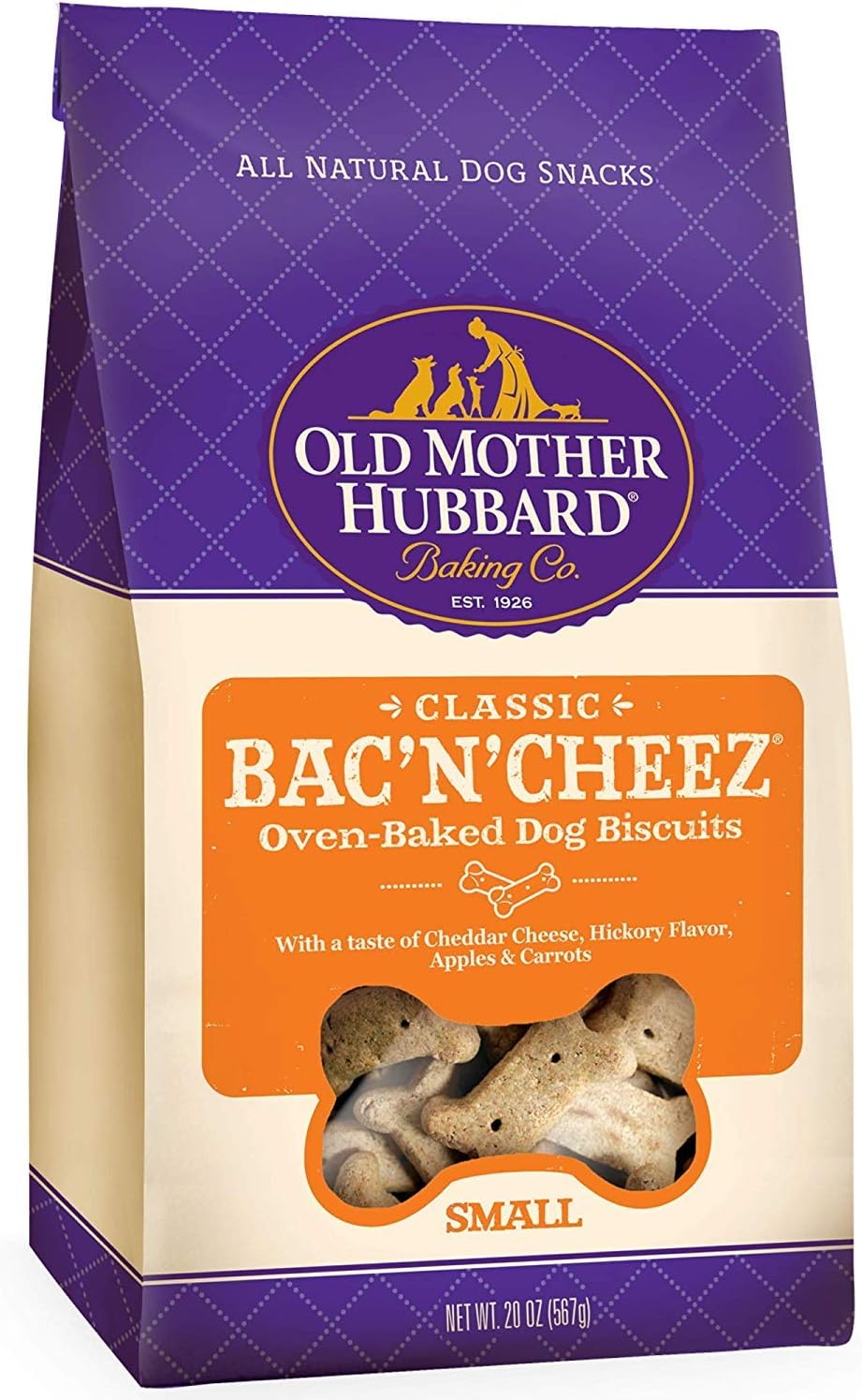 Crunchy-Classic-Natural-Dog-Treats,-Bac'N'Cheez,-Small-Biscuits,-1723