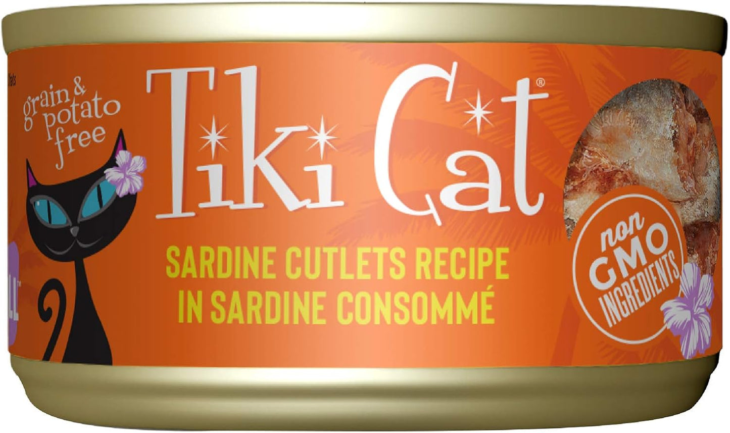 Tiki-Cat-Grill-Wet-Cat-Food,-Sardine-Cutlets,-2.8-oz.-Cans-Count)----1511