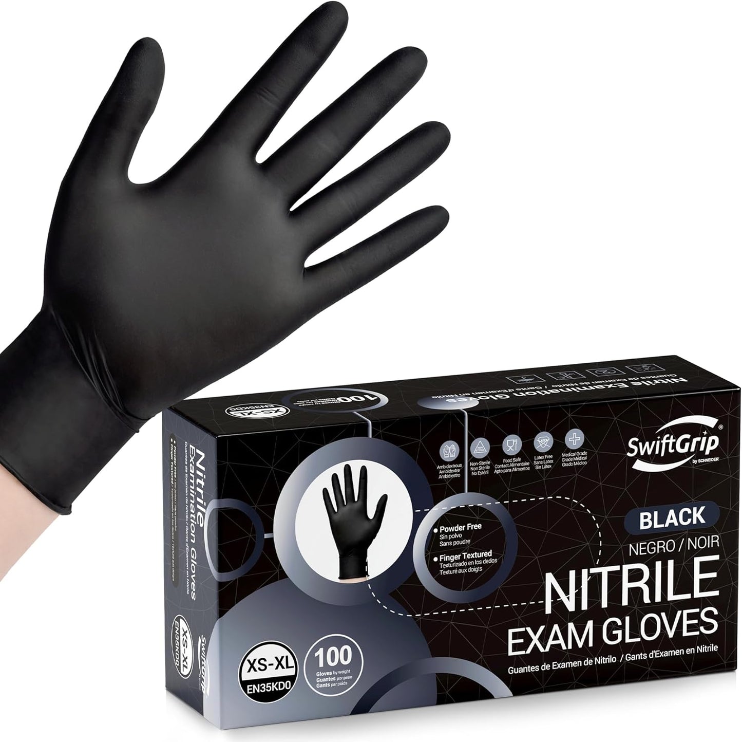 Disposable-Black-Nitrile-Exam-Gloves,-Latex-Free-Gloves-for-Medical,-3307
