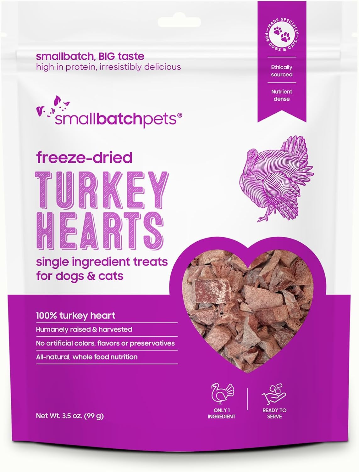 smallbatch-Pets-Premium-Freeze-Dried-Turkey-Heart-Treats-for-Dogs-and-Cats,-oz,-and-in1279