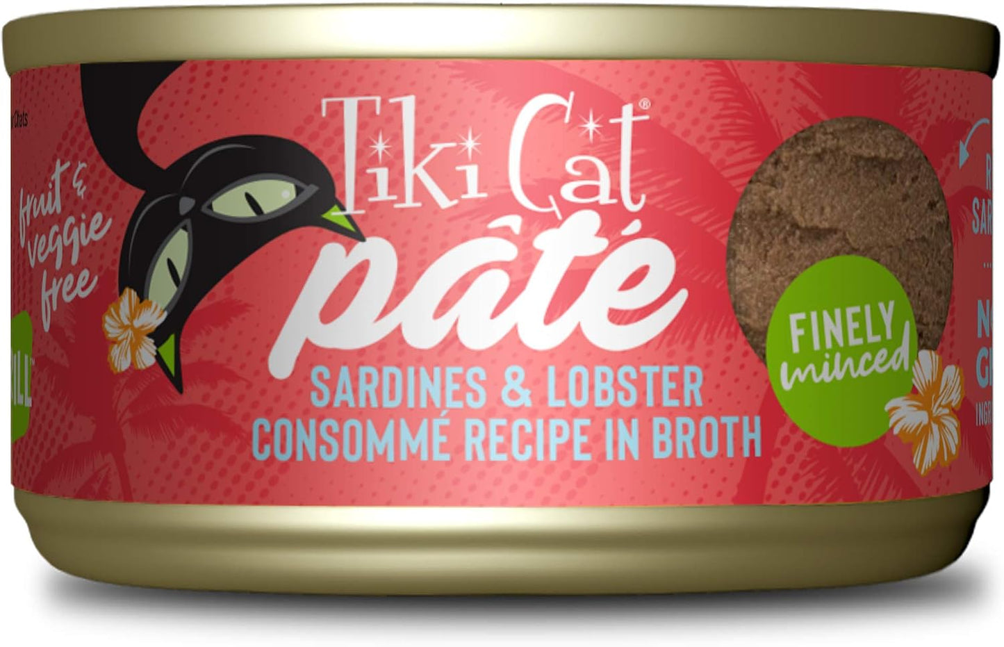 Tiki-Cat-Grill-Pâté-Wet-Cat-Food,-Sardines-&-Lobster-Consommé,-2.8-oz.-902