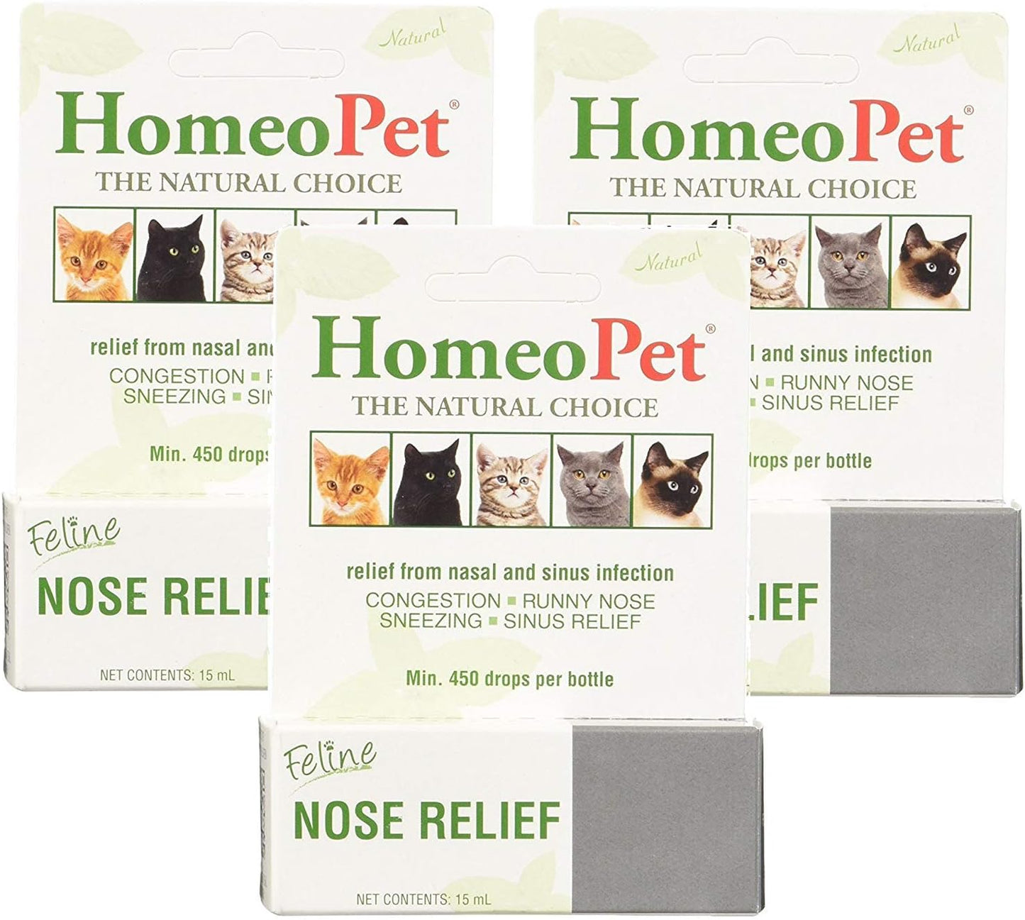 HomeoPet-Feline-Nose-Relief,-3-Pack,-15-mL-Each------324