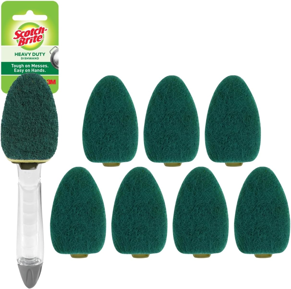 Scotch-Brite-Heavy-Duty-Dishwand-Kit,-1-Dish-Wand-&-7-5291