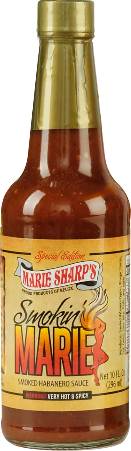 Marie-Sharp’s-Smokin’-Marie-Smoked-Habanero-Sauce-Special-Edition,-10-oz-|-1384