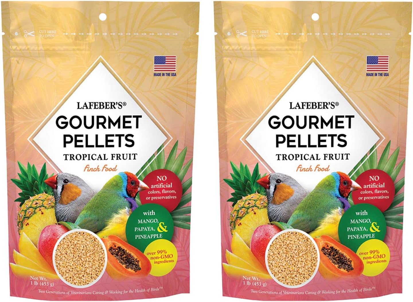 LAFEBER'S-Finch-Premium-Daily-Diet-(Tropical,-1-Ib-Pack-of-2)---133
