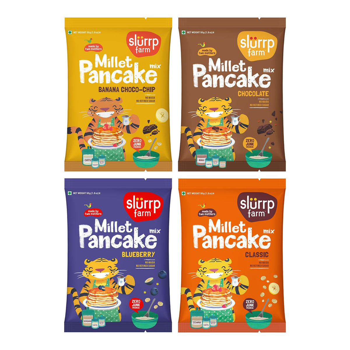 Slurrp-Farm-Millet-Pancake-Mix-Trial-Pack-|-4-Flavors:-95