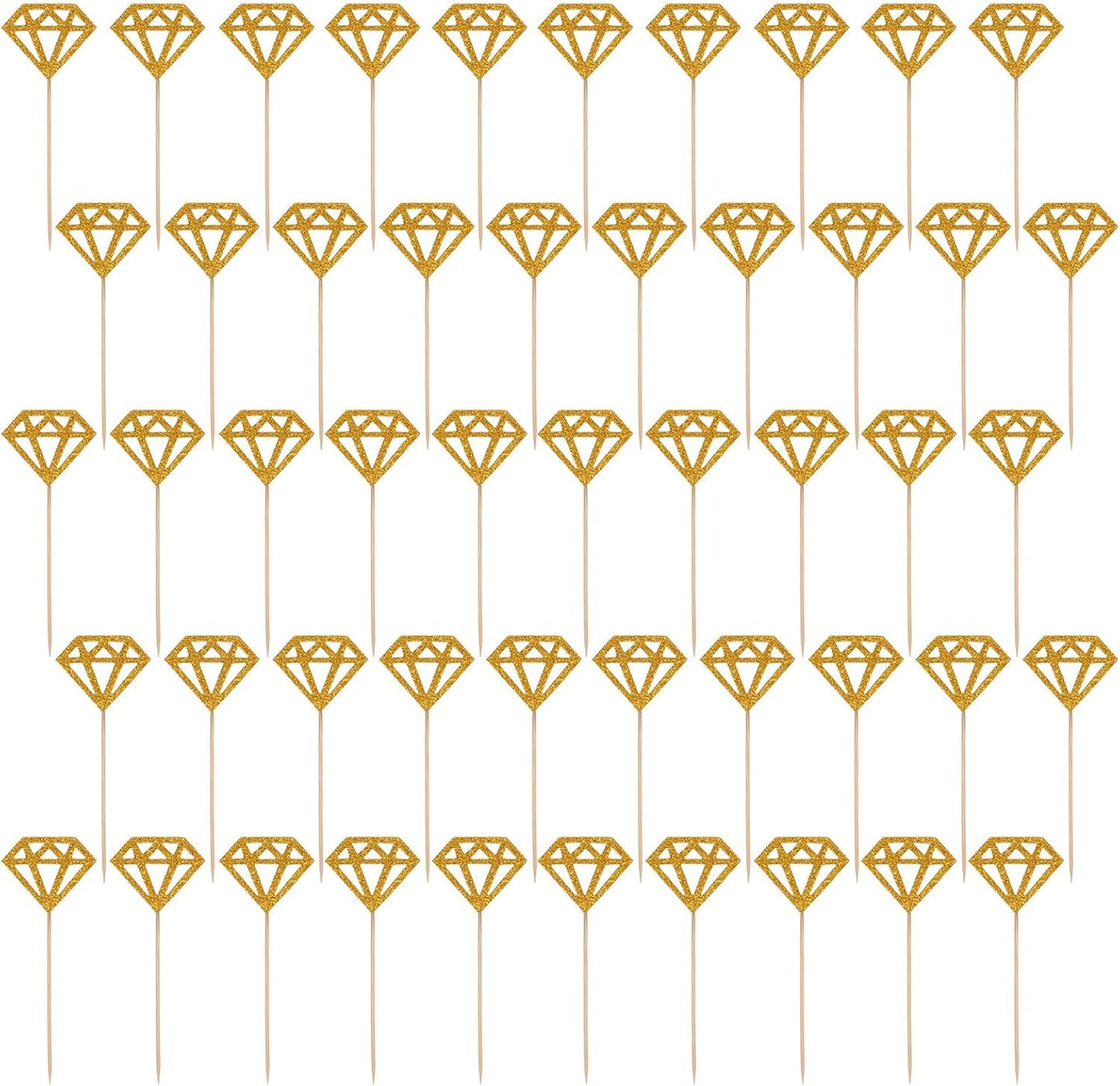 50-Pack-Diamond-Ring-Cake-Toppers-Glitter-1724