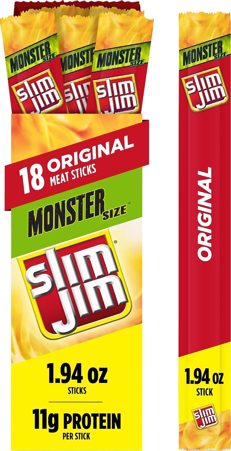 Slim-Jim-Monster-Smoked-Jerky-Sticks,-Original-Flavor,-1.94-oz.,-18-ct------1876