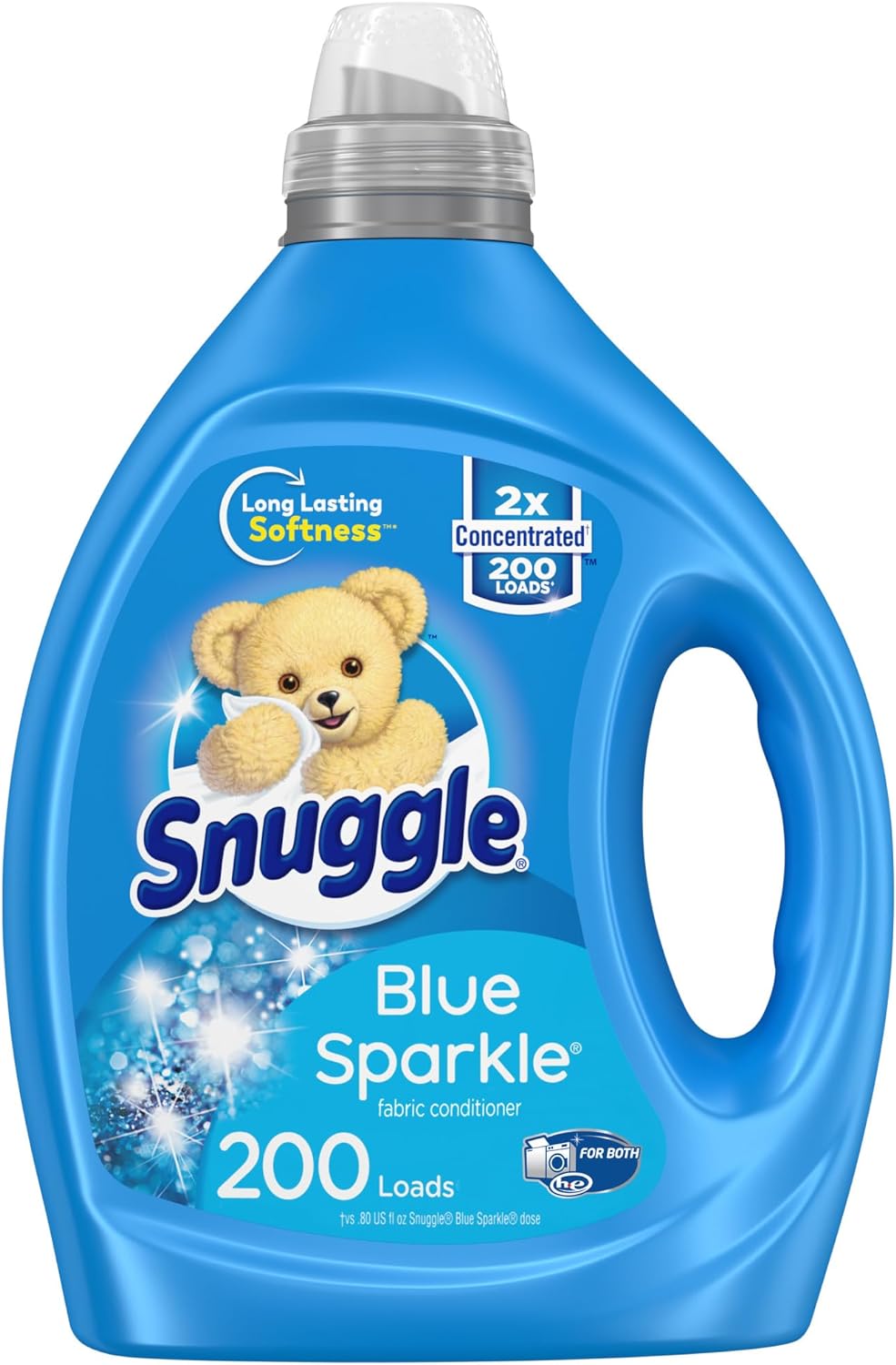 Snuggle-Blue-Sparkle-Liquid-Fabric-Softener,-2X-Concentrated,-200-Loads,-3964