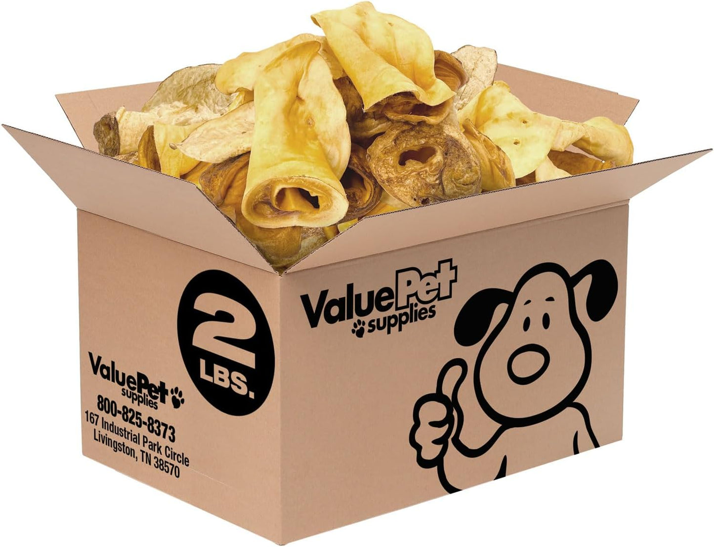 USA-Premium-Cow-Ears,-Smoked,-Large-Varied-Shapes,-252