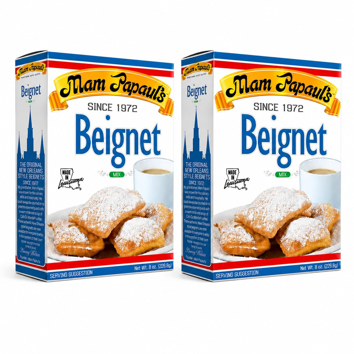 Mam-Papaul's-New-Orleans-Beignet-Mix,-8-oz-Boxes,-Pack-187