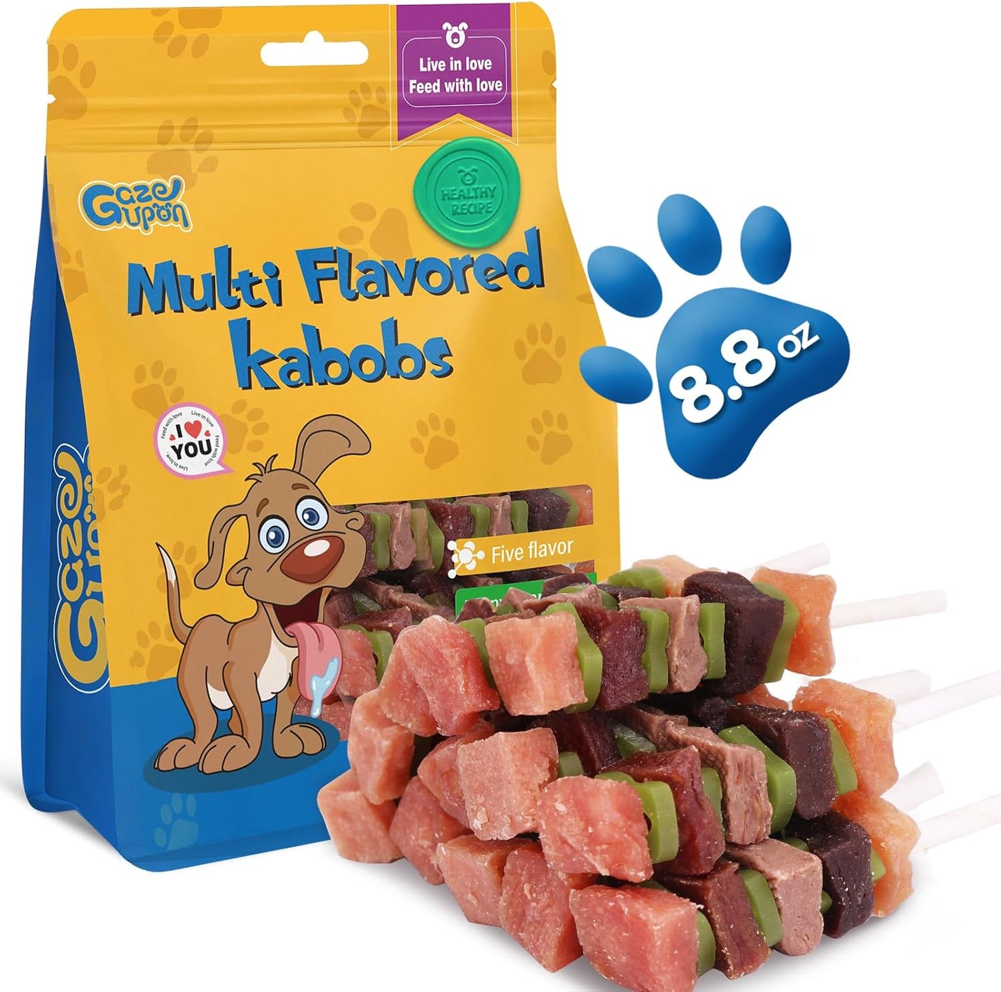 gazeupon-Dog-Treats,-Multi-Flavored-Kabobs-Treats,-High-Protein-Dog-Chews,-Made-Real-2009