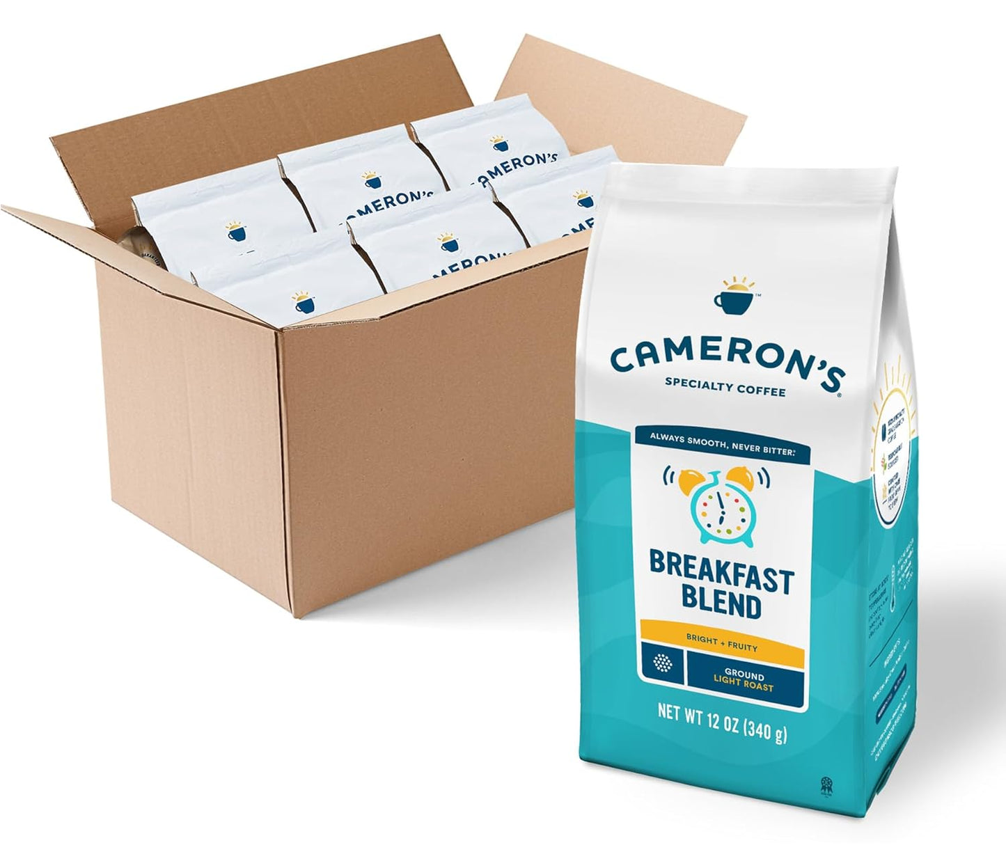 Cameron's-Coffee-Bolsa-de-café-molido-tostado,-mezcla-de-desayuno,-12-(paquete1862