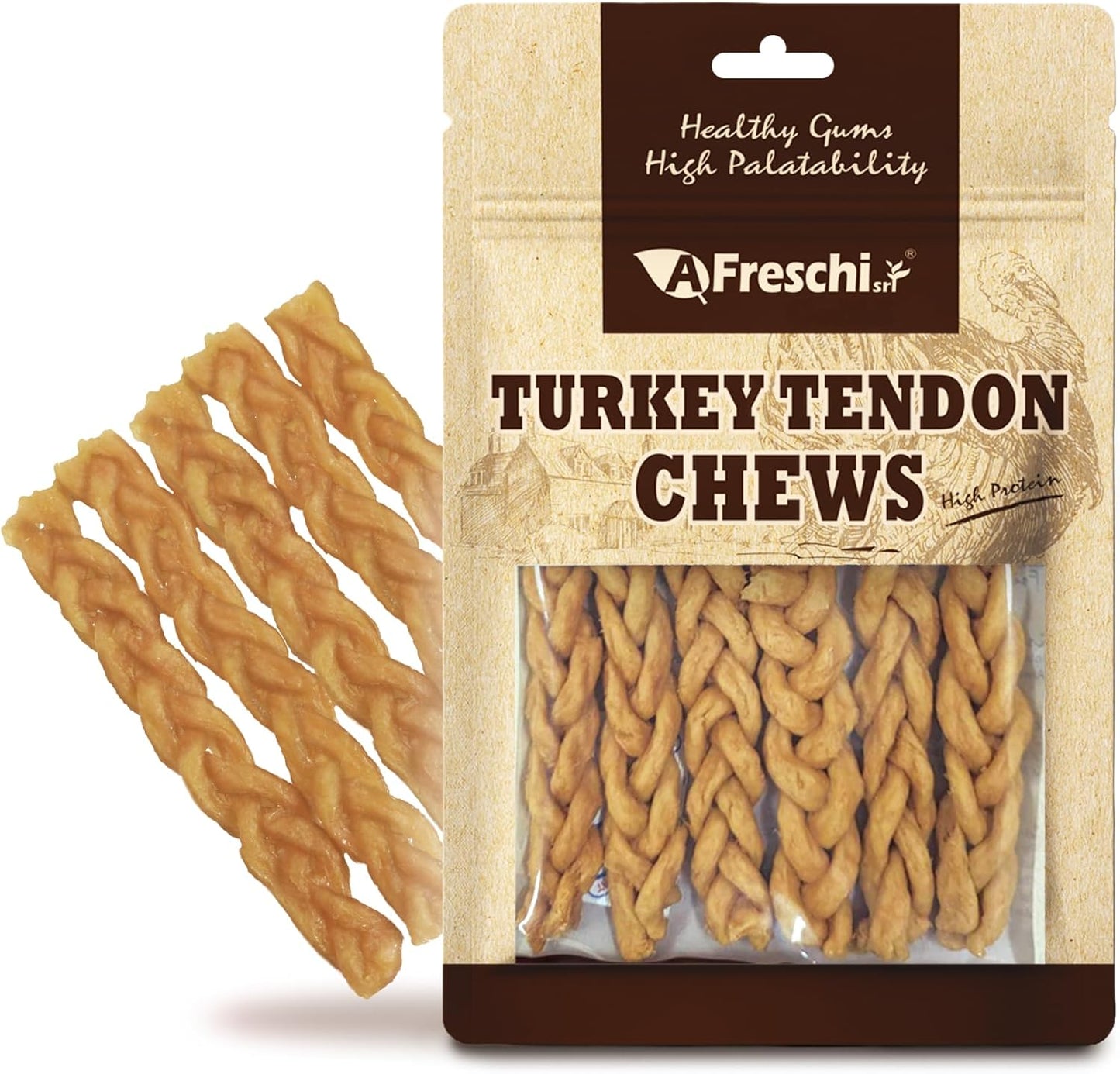 Afreschi-Turkey-Tendon-for-Dogs,-Dog-Treats-for-3595