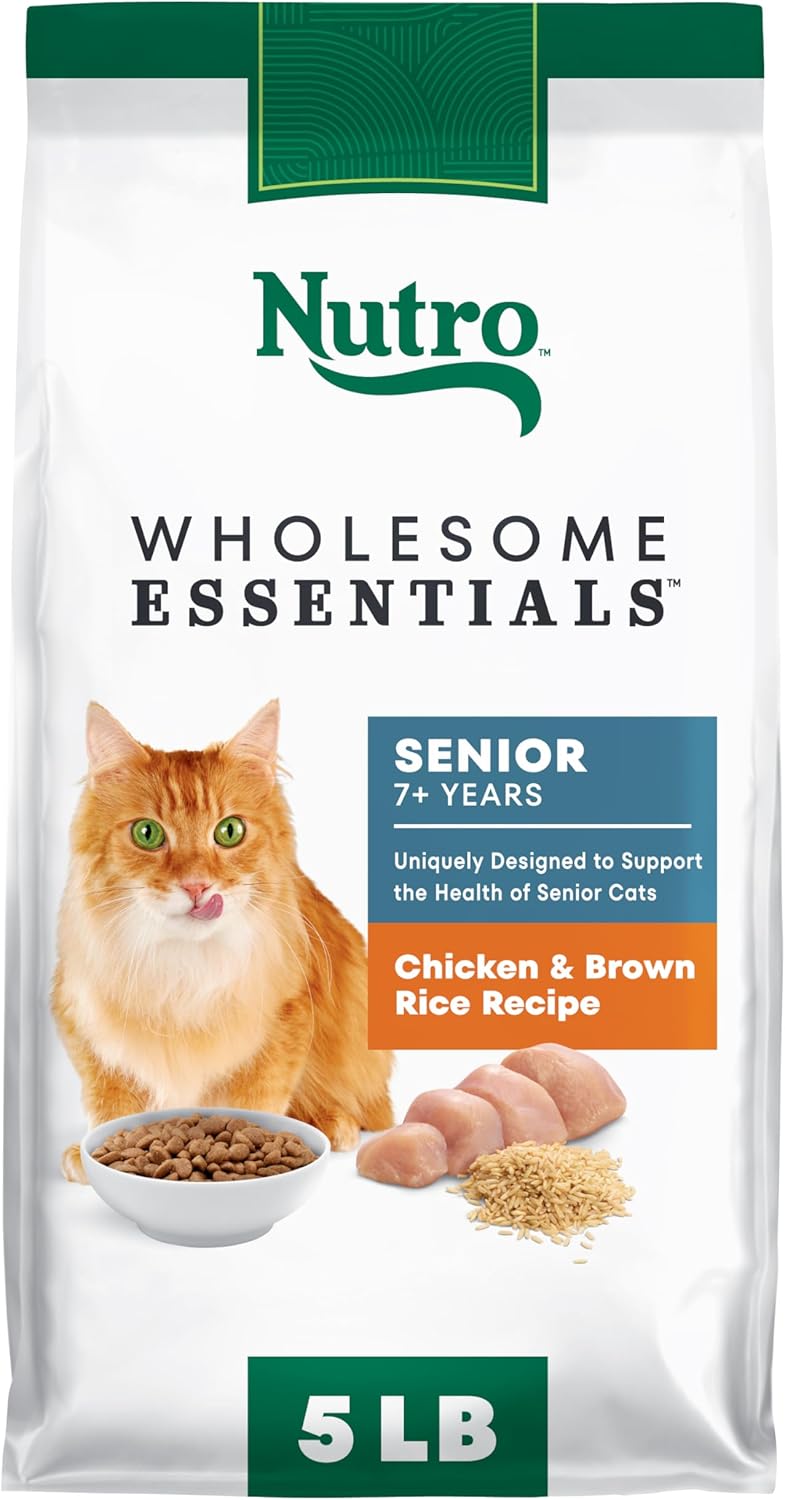 Nutro-Wholesome-Essentials-Senior-Dry-Cat-Food,-Chicken-&-Brown-Rice-5-Bag--1525