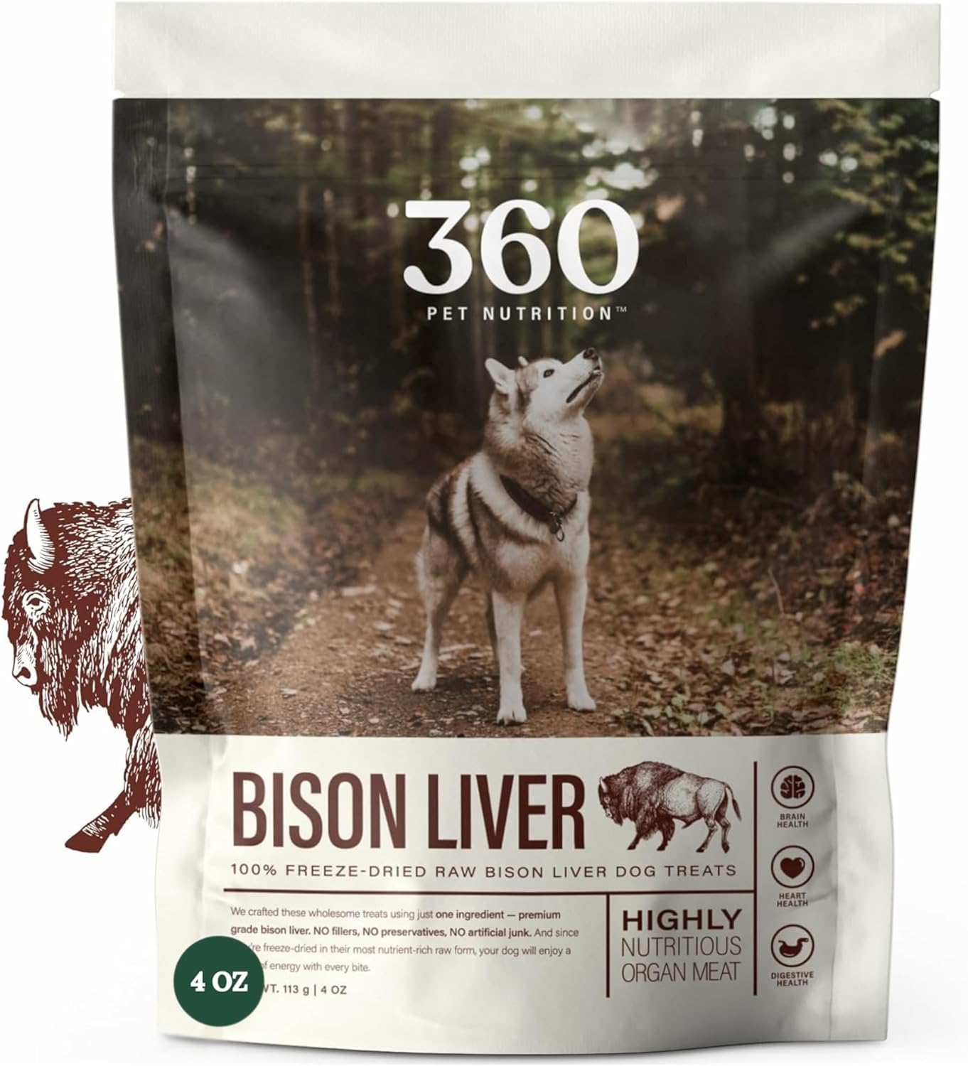 Freeze-Dried-Raw-Bison-Liver-Dog-or-Cat-Treats/Bites,-3538