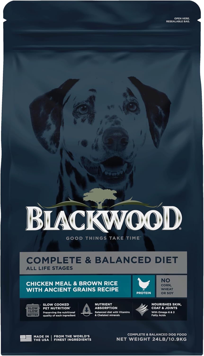 Blackwood Complete & Balanced Diet Dry Dog Food, Chicken Meal & Brown