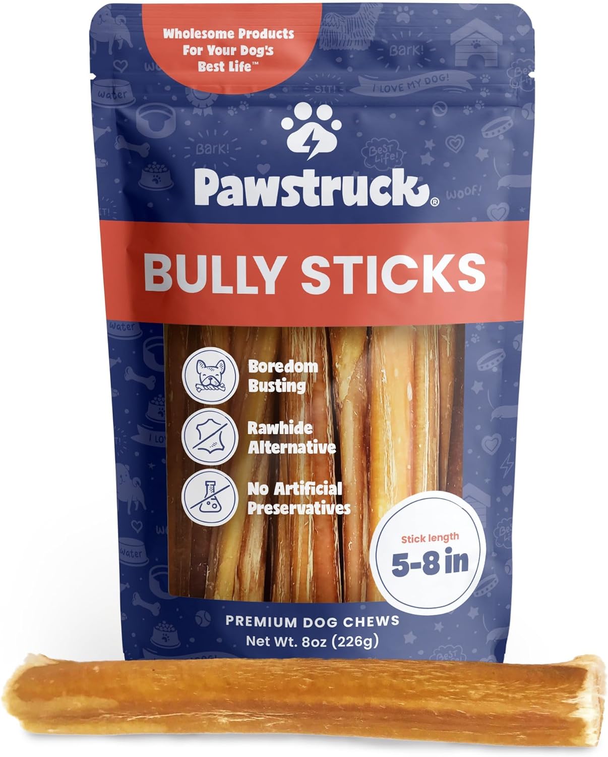 Pawstruck-Natural-Bully-Sticks-for-Dogs-46239-in-8-oz-Bag-Long-2804