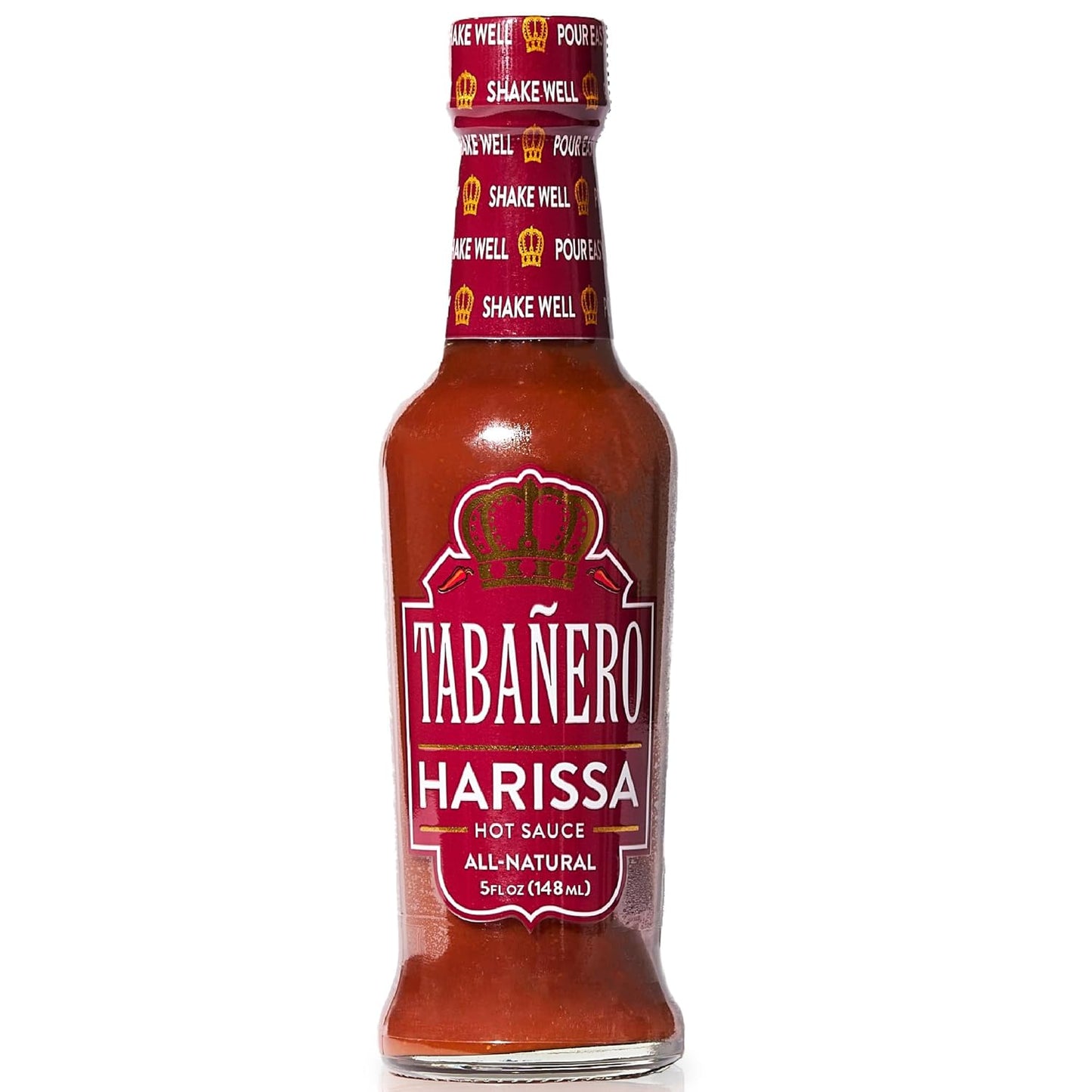 Tabanero-Harissa-Hot-Sauce,-5oz-Bottle,-Authentic-North-African-Chili-Pepper-Paste-331