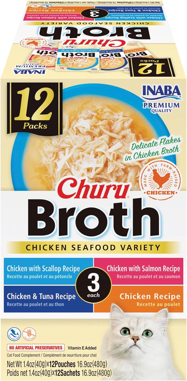 INABA-Churu-Broth-for-Cats,-Side-Dish-Pouch,-1.4-Ounces-per-Pouch,-12-1923