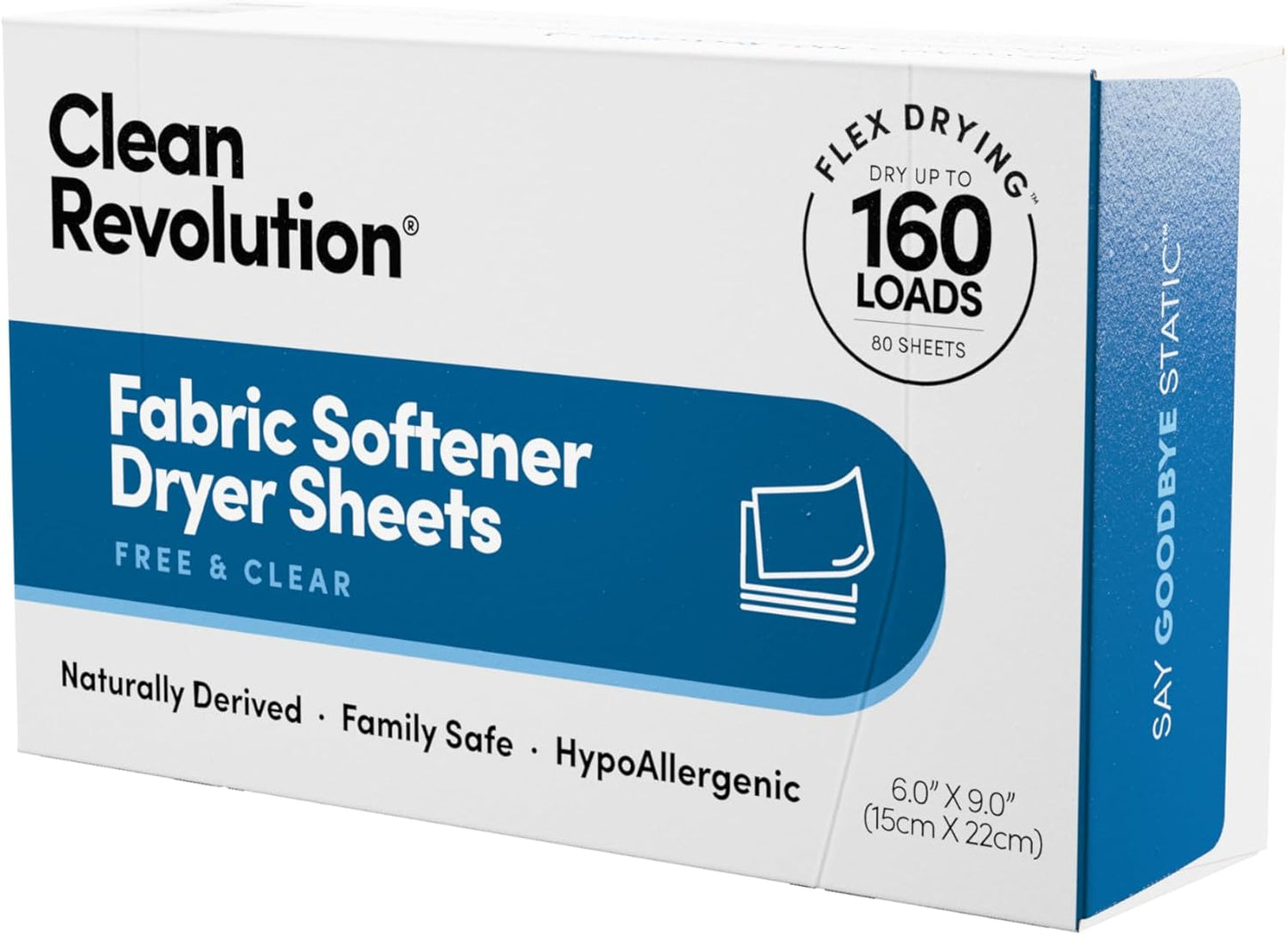 Clean-Revolution-Natural-Fabric-Softener-Dryer-Sheets,-80-Sheets,-160-10