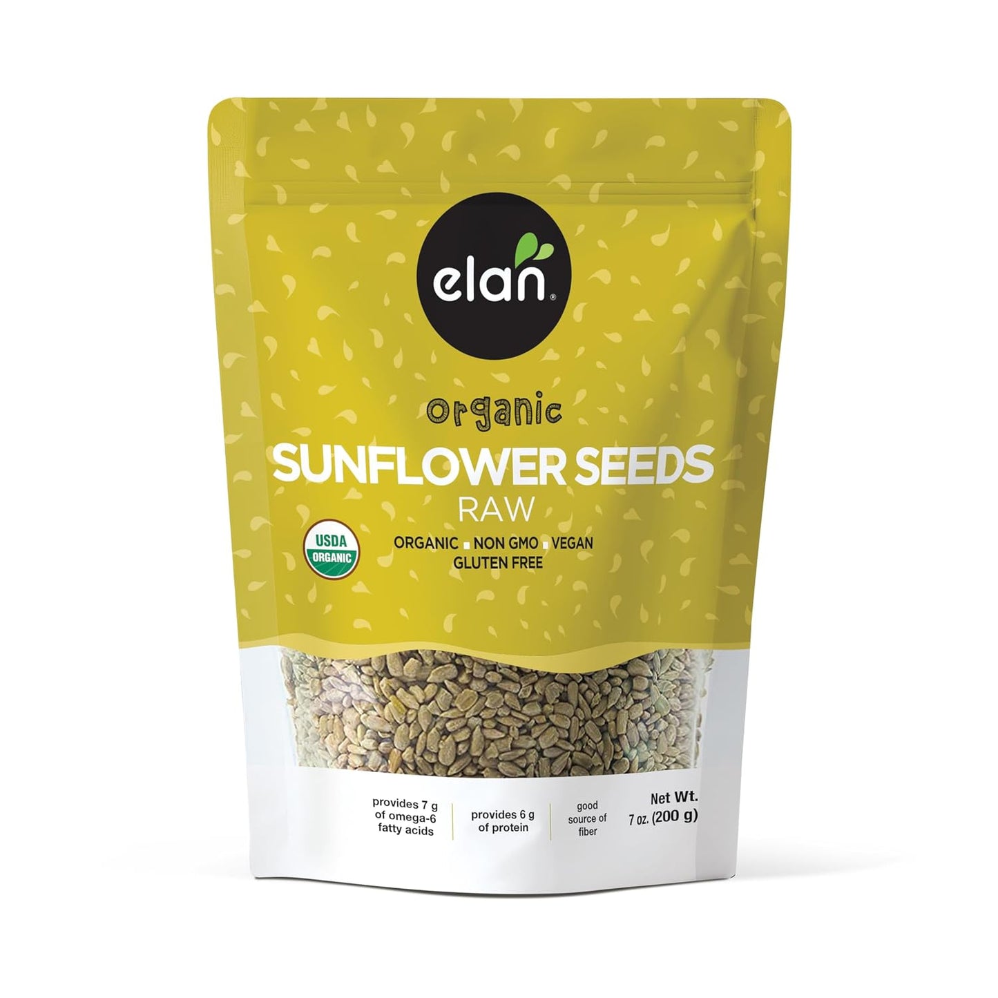 Elan-Organic-Raw-Sunflower-Seeds,-7.1-oz,-Unsalted-Kernels,-Shelled-Seeds,--No-Shell,-Non-GMO,-Gluten-Free,-1766