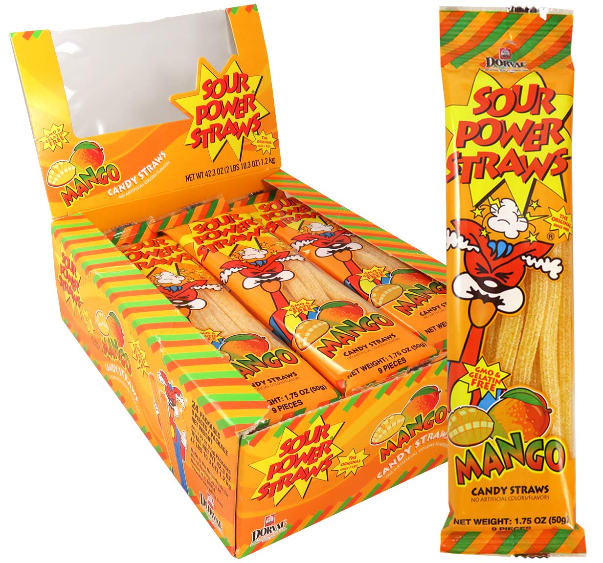 Sour-Power-Mango-Candy-Straw-Packages,-Mango,-1,75oz-111