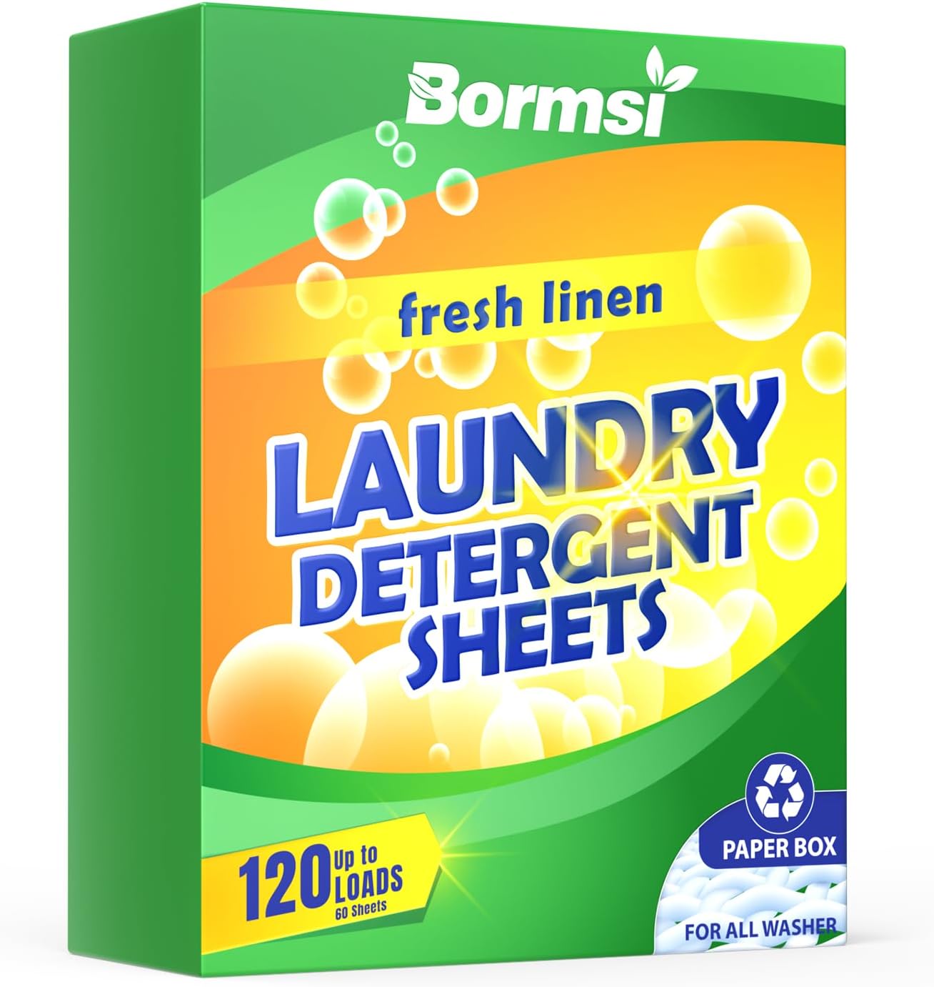 Laundry-Detergent-Sheets-Fresh-Scent-120-Loads-No-Plastic-Jug,-3933