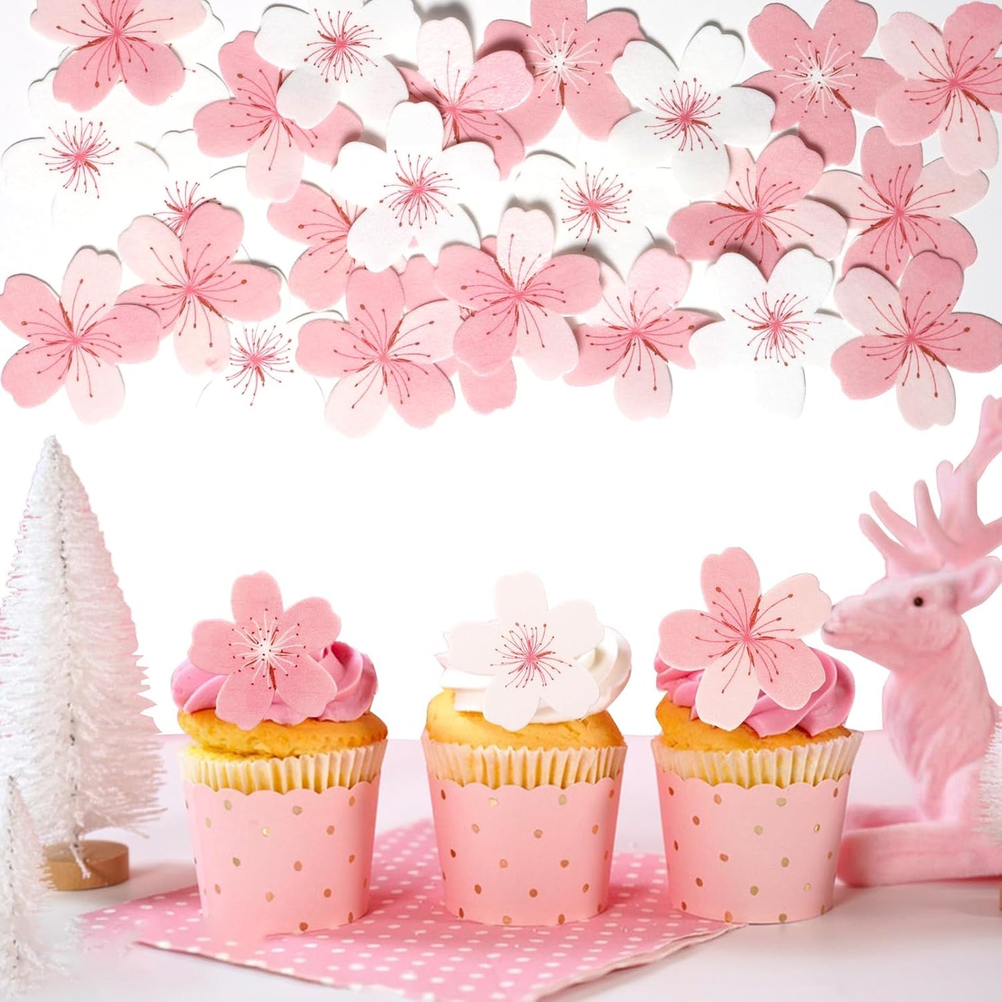 60-Pcs-Edible-Flowers-Cake-Topper-Cupcake-Toppers-Decorations-Wafer-Paper-Pink-Blossom-Wedding-1447