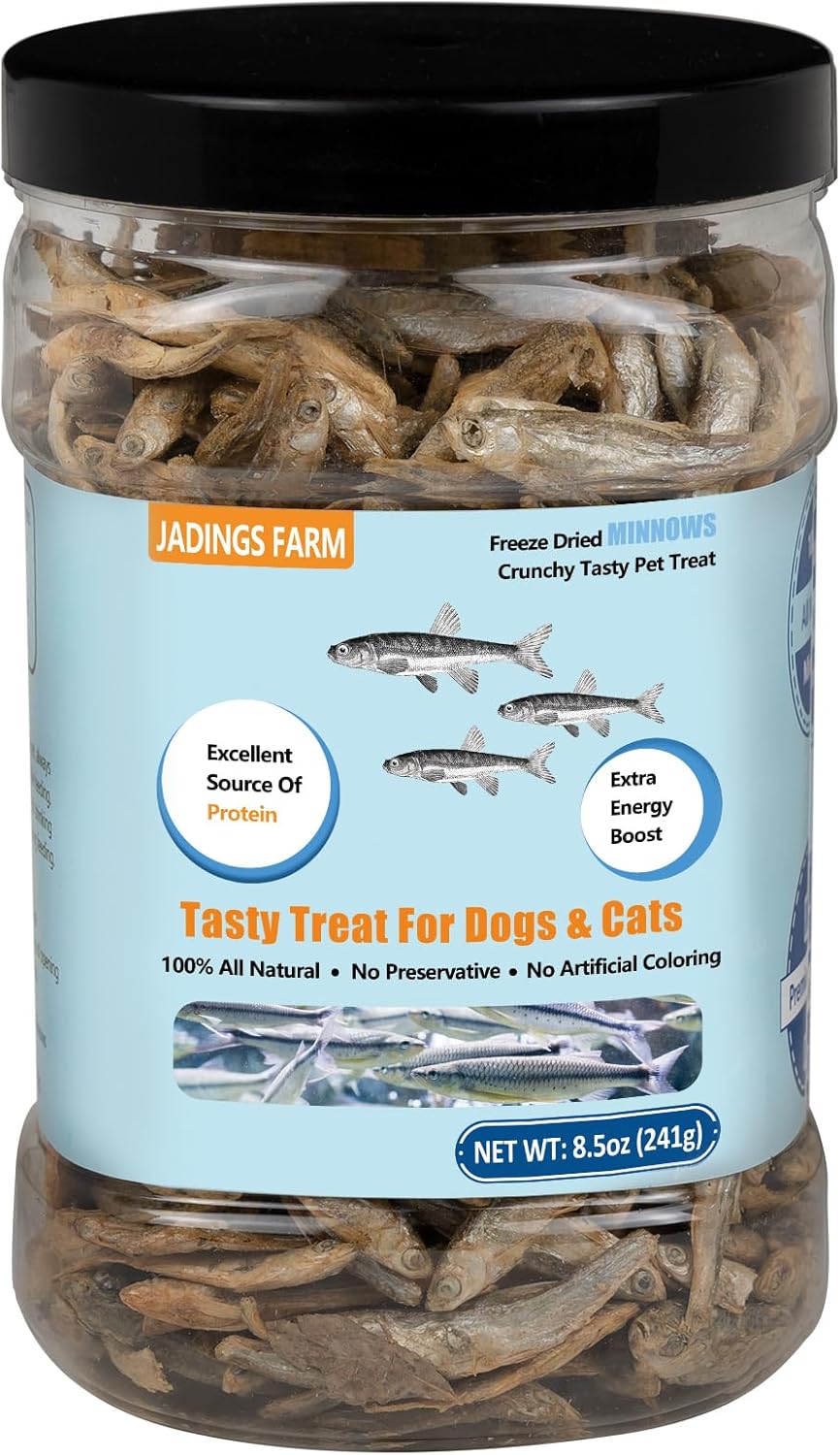 JADINGSFARM-Minnows---8.5-oz-Freeze-Dried-Minnows-for-Cats-&---Natural-Cat1414
