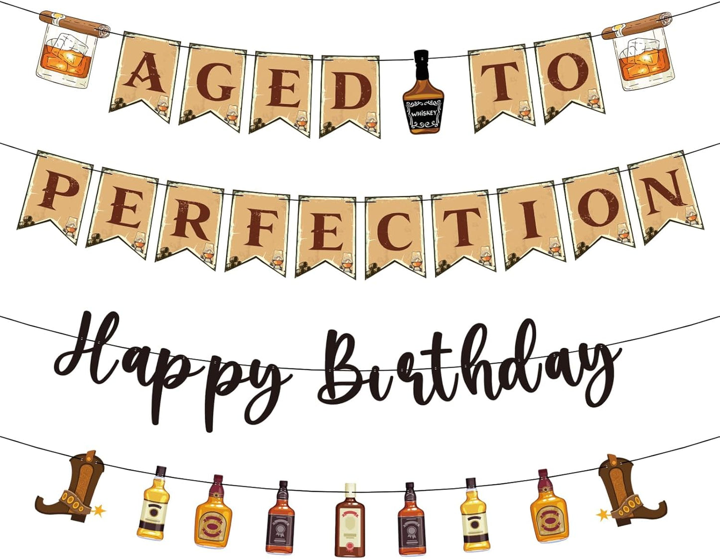 Refavor-Aged-to-Perfection-Birthday-Decorations---Birthday-Decorations-for-Men-Whiskey-Beer-Supplies-456