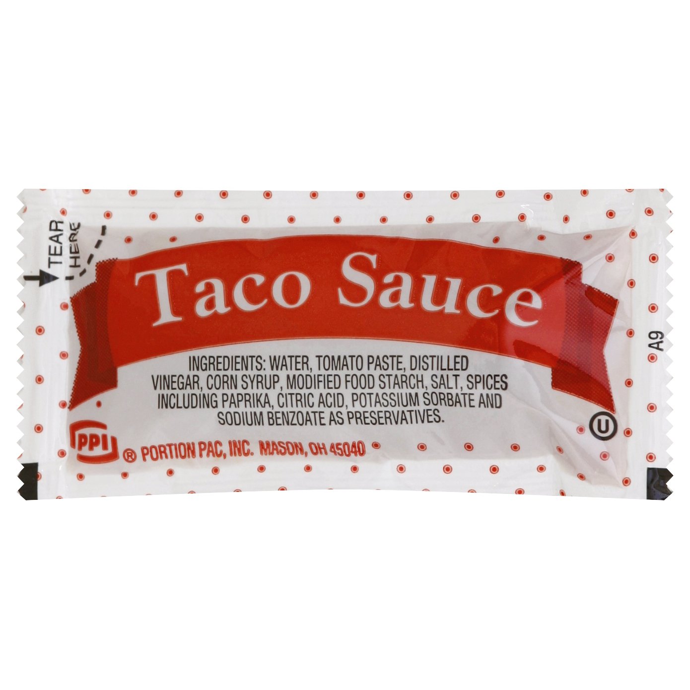 Portion-Pack-Taco-Sauce,-0.32-Ounce-Single-Serve-Packages-(Pack-of-200)---880