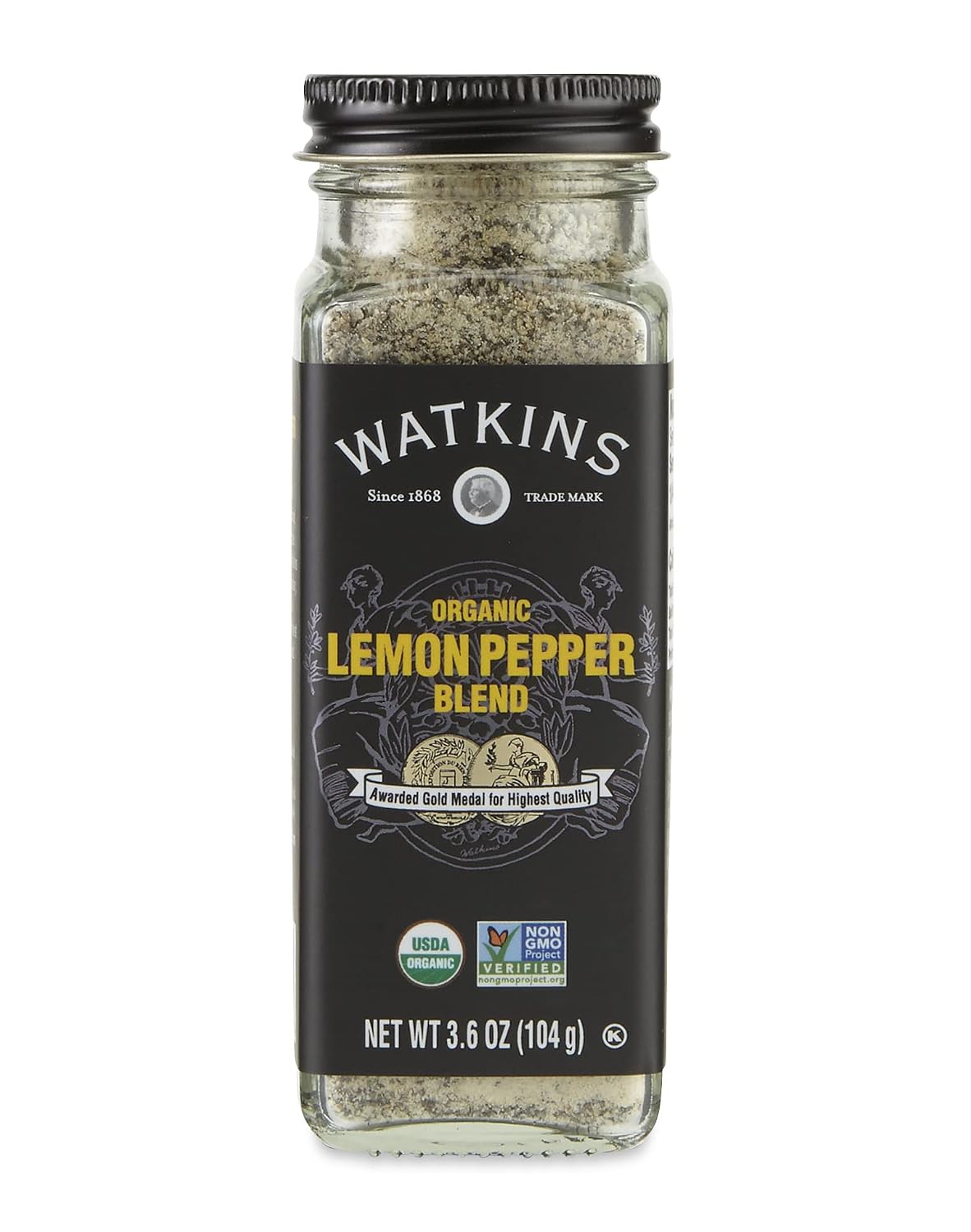 Watkins-Gourmet-Organic-Spice-Jar,-Lemon-Pepper-Blend,-3.6-Ounce-.,-3.6-768