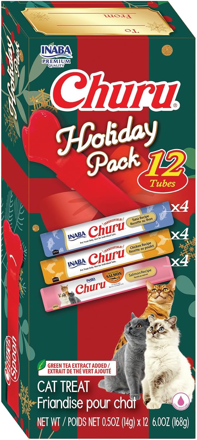INABA-Churu-Cat-Treats,-Lickable,-Squeezable-Creamy-Purée-Cat-Treat-with-Taurine-&-Green-362