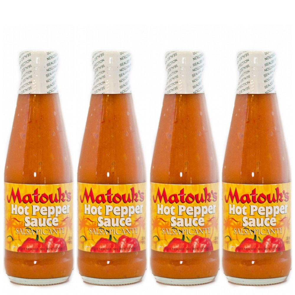Matouk's-Salsa-Picante-Hot-Pepper-Sauce,-10-Ounce-Bottles-(Pack-of-4)---632