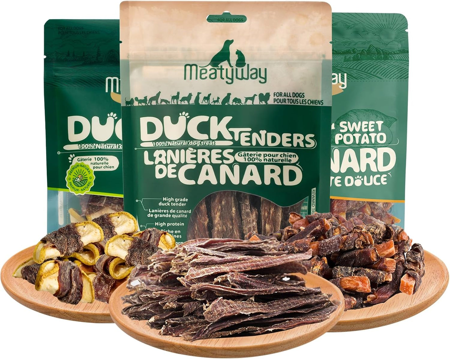 Duck-&-Fruits-and-Vegetables-Wrapped-Dog-Treats,-813