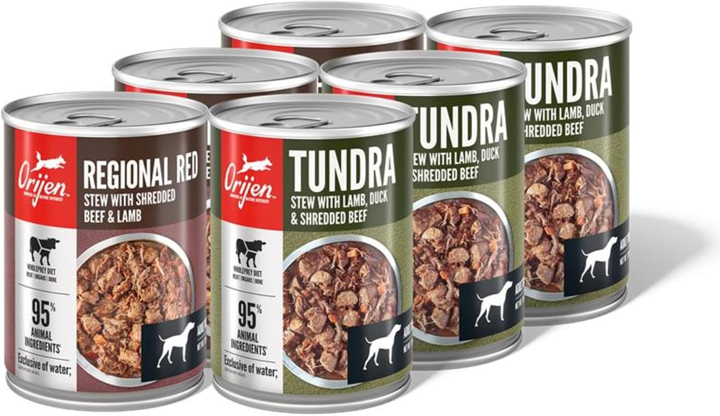 ORIJEN-Premium-Wet-Dog-Food-Variety-Pack:-Regional-Red-+-Tundra-Recipes-12.8oz-1112